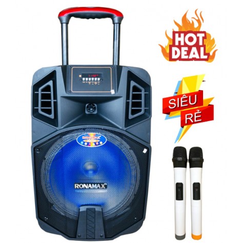 Loa kéo karaoke ronamax k12 bass 3 tấc