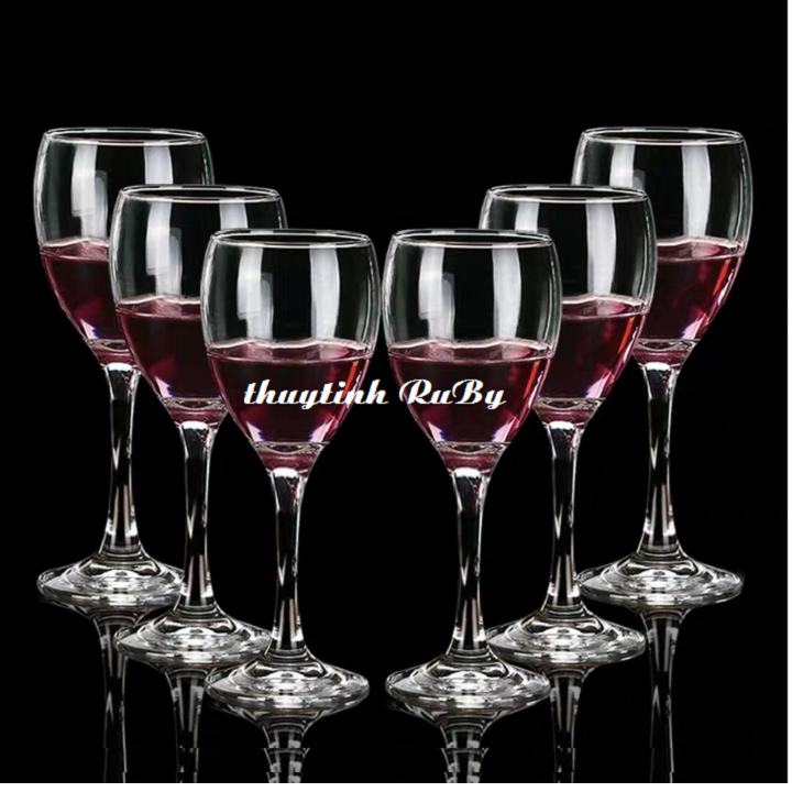 Bộ 6 Ly Rượu Vang 3965 Sâm Panh Pha Lê 230Ml - Cốc Uống Rượu Vang Trắng, Ly Champagne, Ly Vang Đỏ Sang trọng wine glass