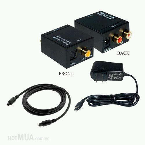 Hộp chuyển đổi optical sang audio av kèm cáp optical loại 1