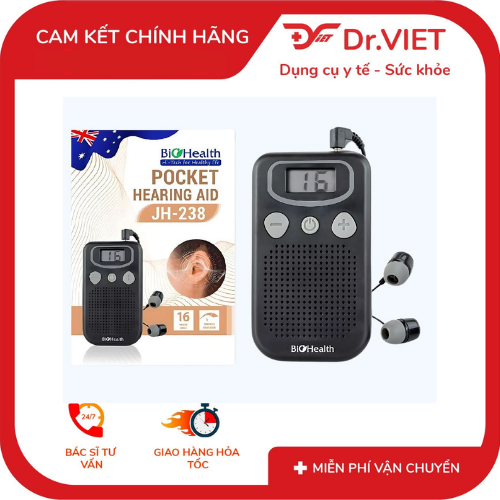 Máy Trợ Thính Có Dây Biohealth JH-238 – Công Nghệ Úc, Lọc Nhiễu Vượt Trội