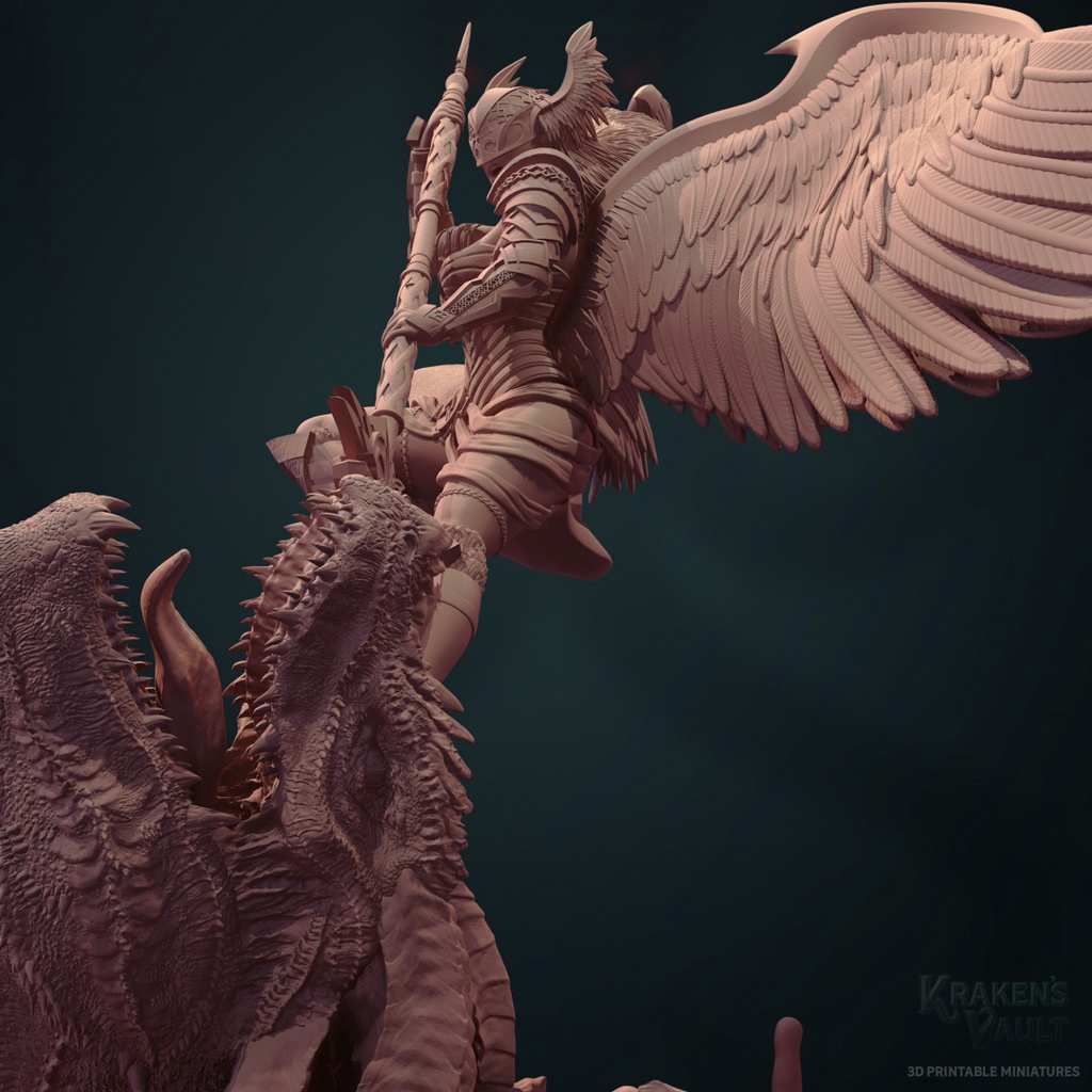 3D Printable Valkyrie Dragon Slayer by Kraken's Vault