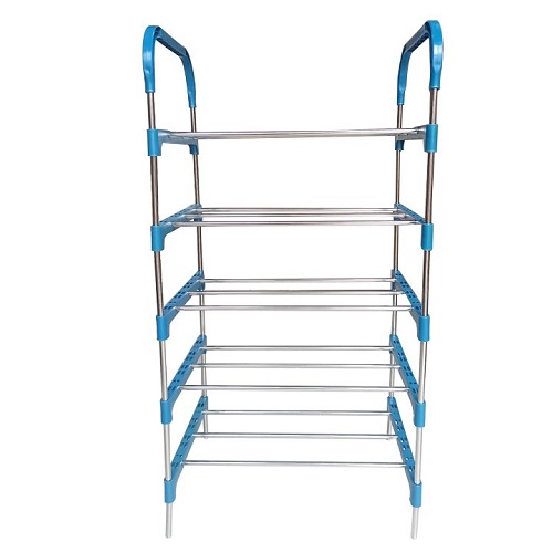 Kệ Dép 5 Tầng Khung Inox