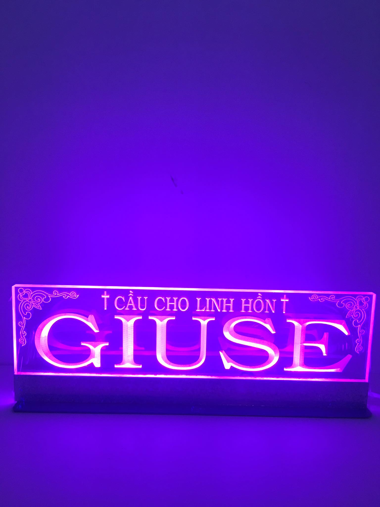 Mica led 7 màu cầu cho linh hồn