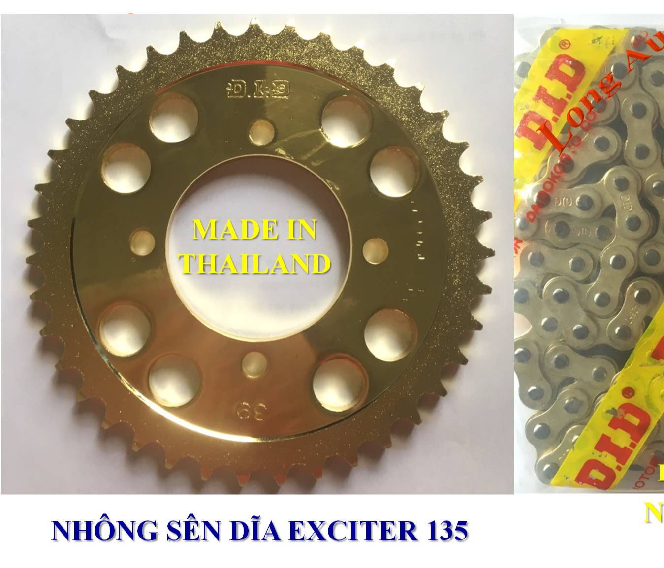 Nhông sên dĩa Exciter 135 DID Thailand