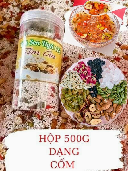 Bột sen ngũ cốc tâm an, 500gr/hũ