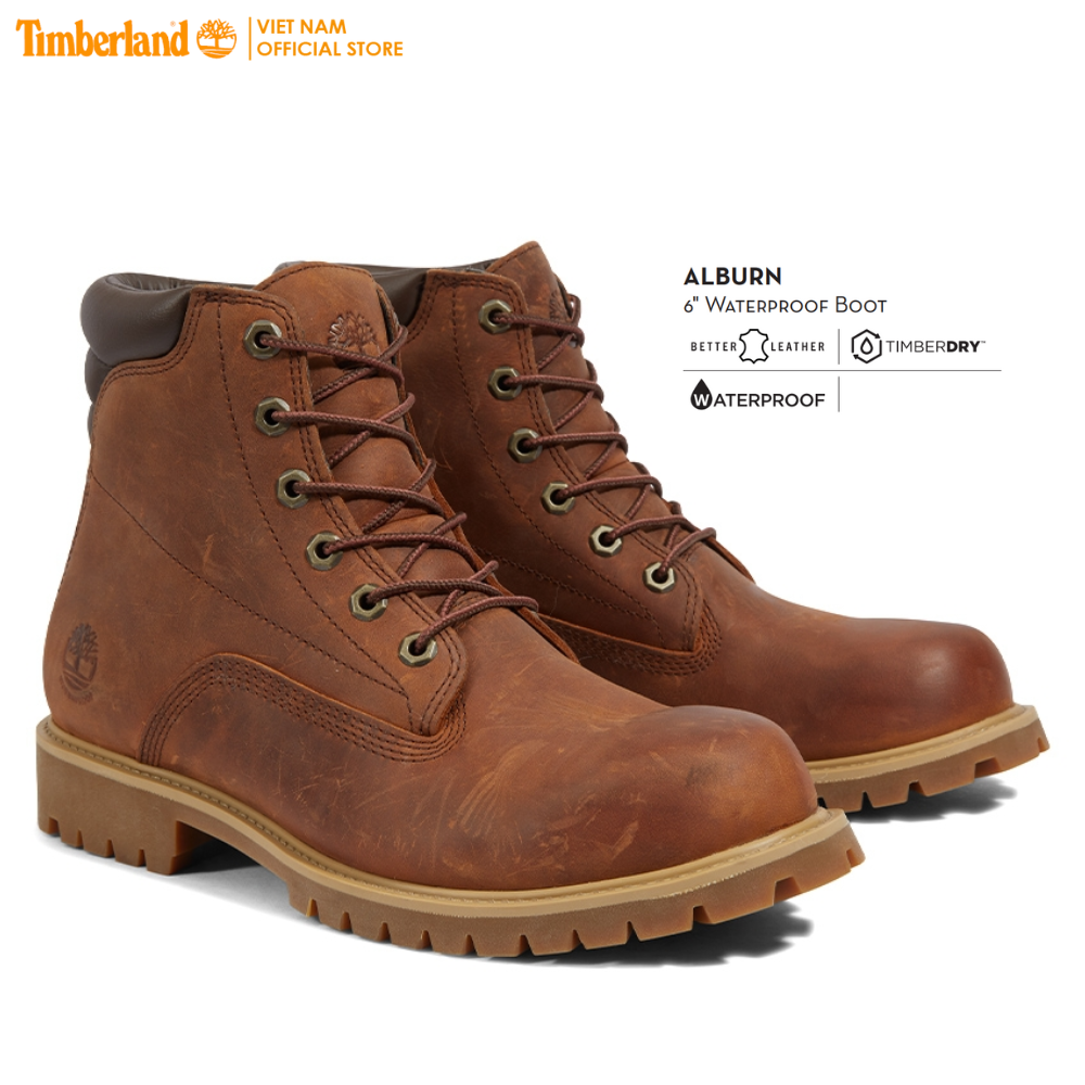 Timberland 6 inch Basic Alburn Boot WP Md Brown Full Grain TB0A1H8QHE
