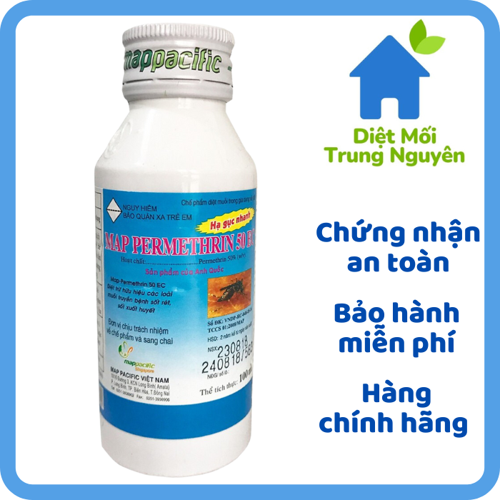 Thuốc diệt muỗi và côn trùng 100 ml - thuốc diệt muỗi map permethrin 50ec