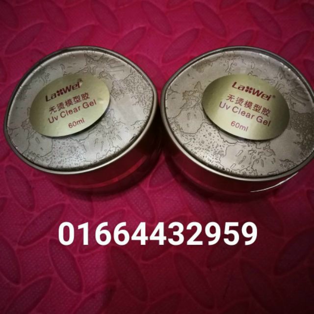 G.el đắp uv không nóng xịn chính hãng Lawei hãng chuyên về g.el nail 3 màu trắng hồng và trong chuyên dùng đắp móng bột đắp móng uv ... sản phẩm chất lượng hộp kim đẹp sang bảo quản gel tốt.. Dung tích 60g