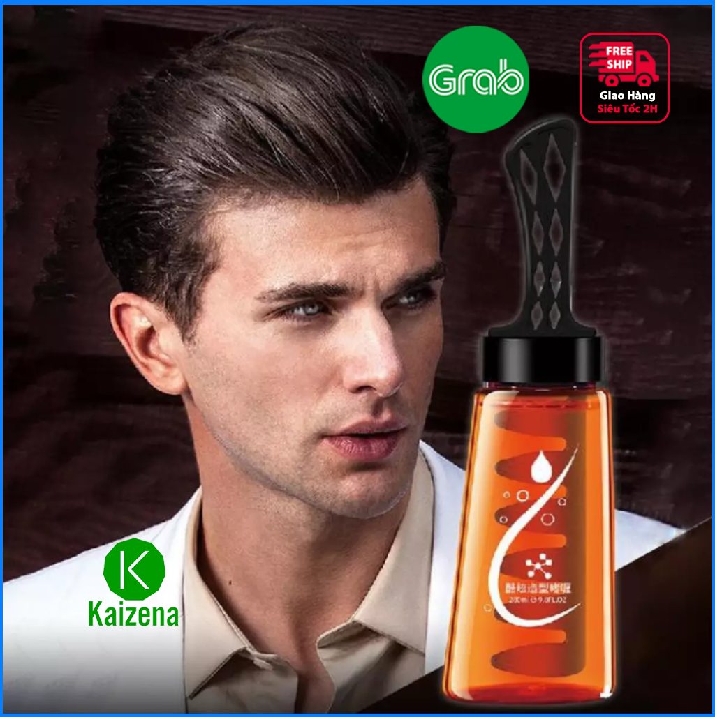 Gel vuốt tóc nam kèm lược tạo kiểu tạo nếp nhanh chóng, gel vuốt tóc kèm lược giữ nếp 48h 260ml tại Kaizena Mall