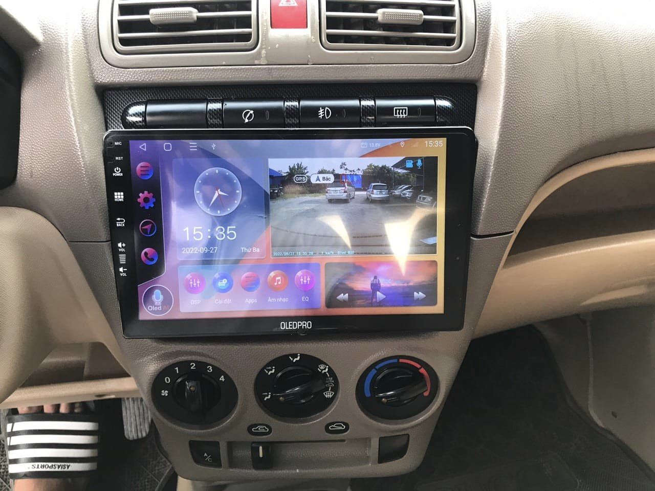 Màn hình android xe MORNING + Tặng CAM LÙI + Tặng mặt dưỡng morning các đời 2007 2008