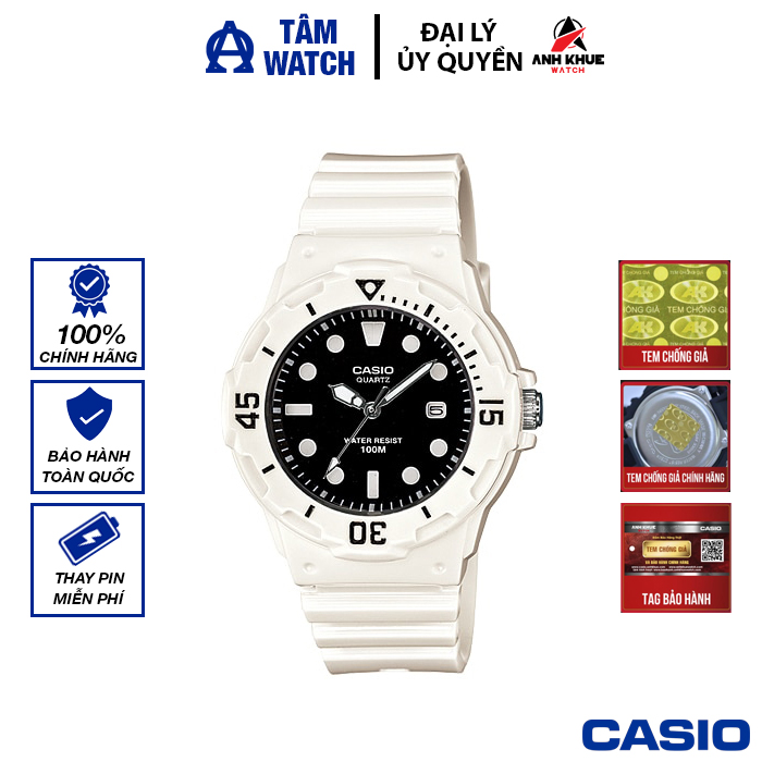Đồng hồ nữ dây nhựa casio standard chính hãng anh khuê lrw-200h-1evdf