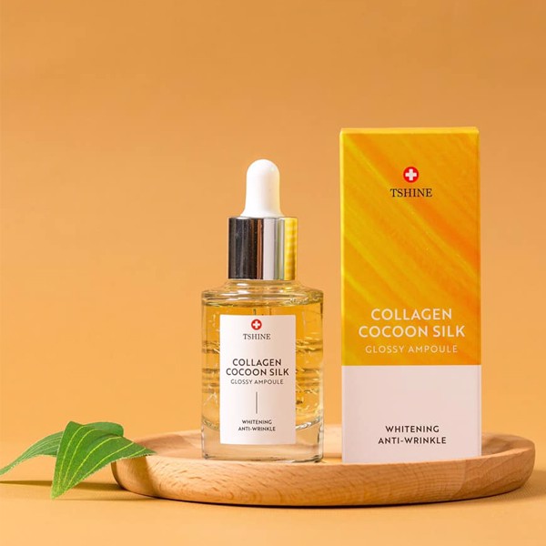 Tinh chất chỉ tơ Collagen Cocoon Silk Glossy Ampoul TSHINE Hàn Quốc