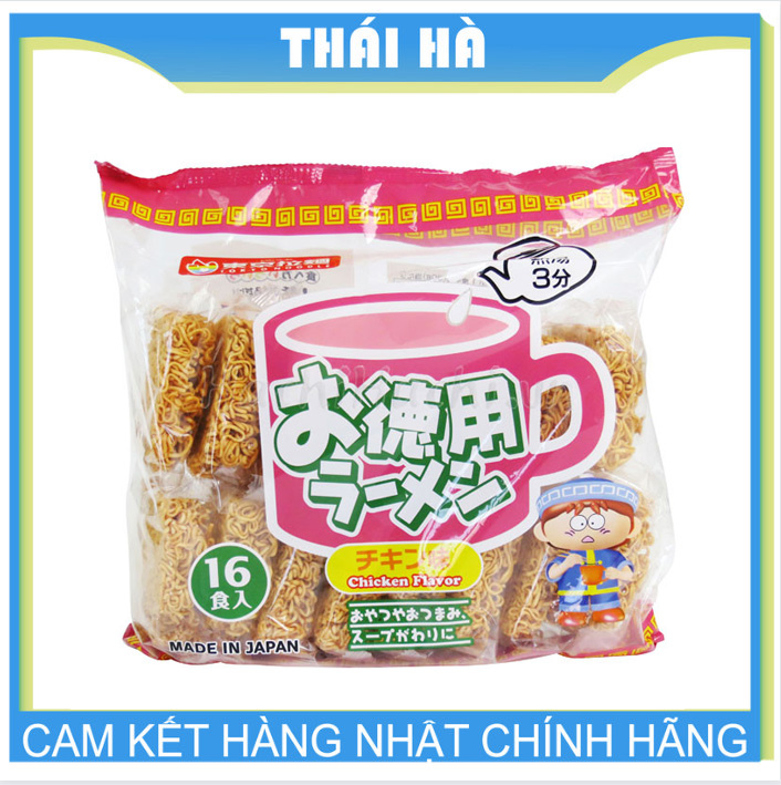  MÌ ĂN LIỀN 16 TÚI NOODLE HƯƠNG TRỨNG GÀ ĐẬU TÂY SNACK 