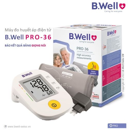 Máy đo huyết áp, máy đo huyết áp bắp tay B.WELL SWISS PRO