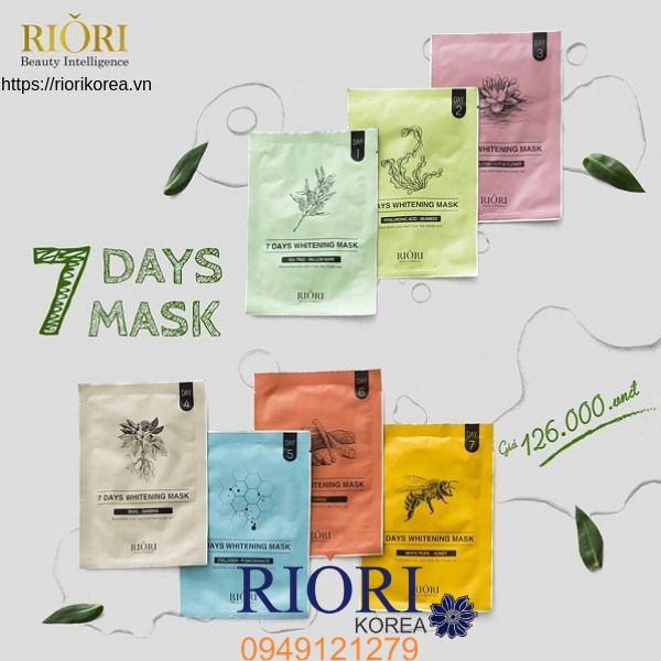 Mặt nạ giấy 7 days mask riori