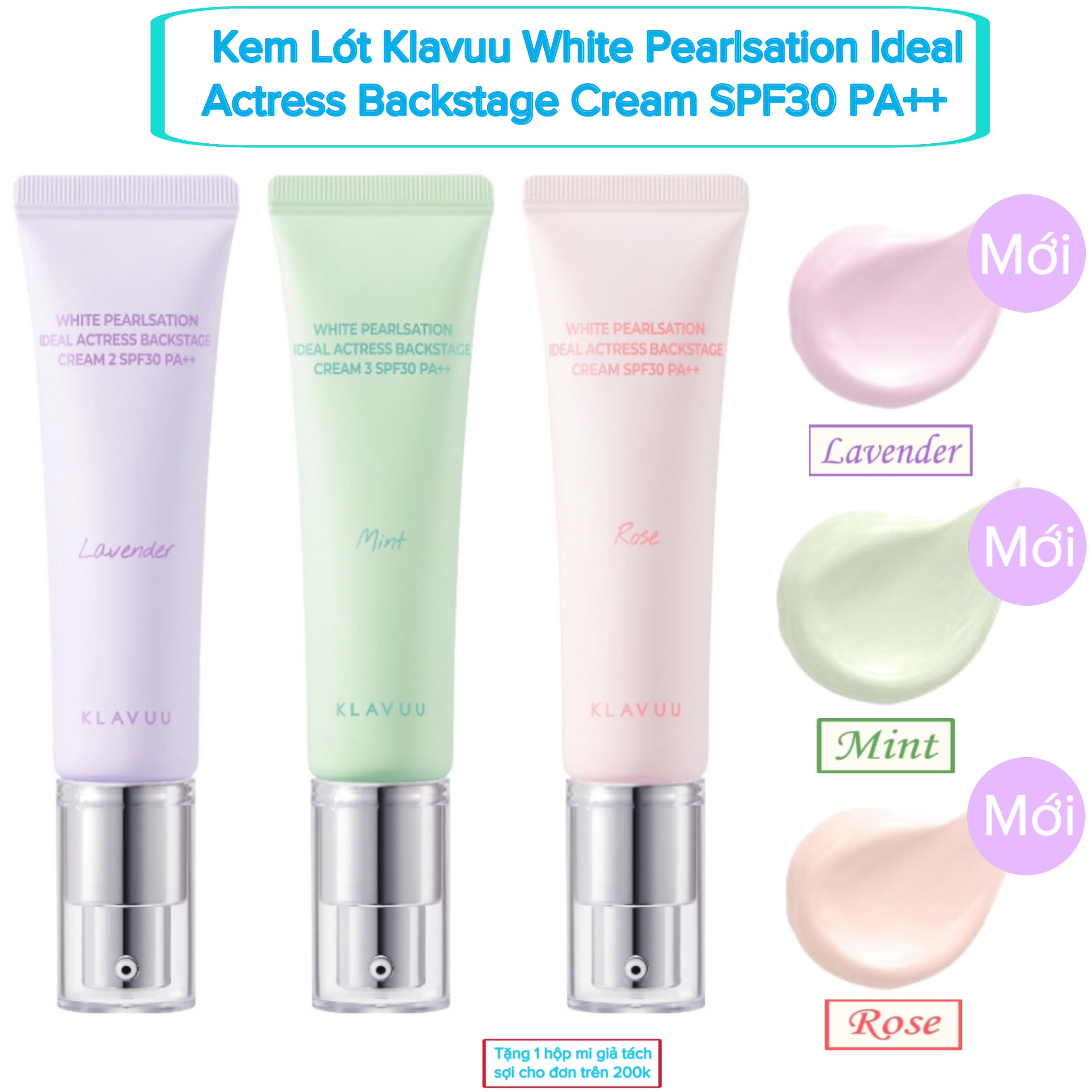 [chính hãng] Kem lót, kem che khuyết điểm KLAVUU White Pearlsation Ideal Actress Backstage Cream 30g