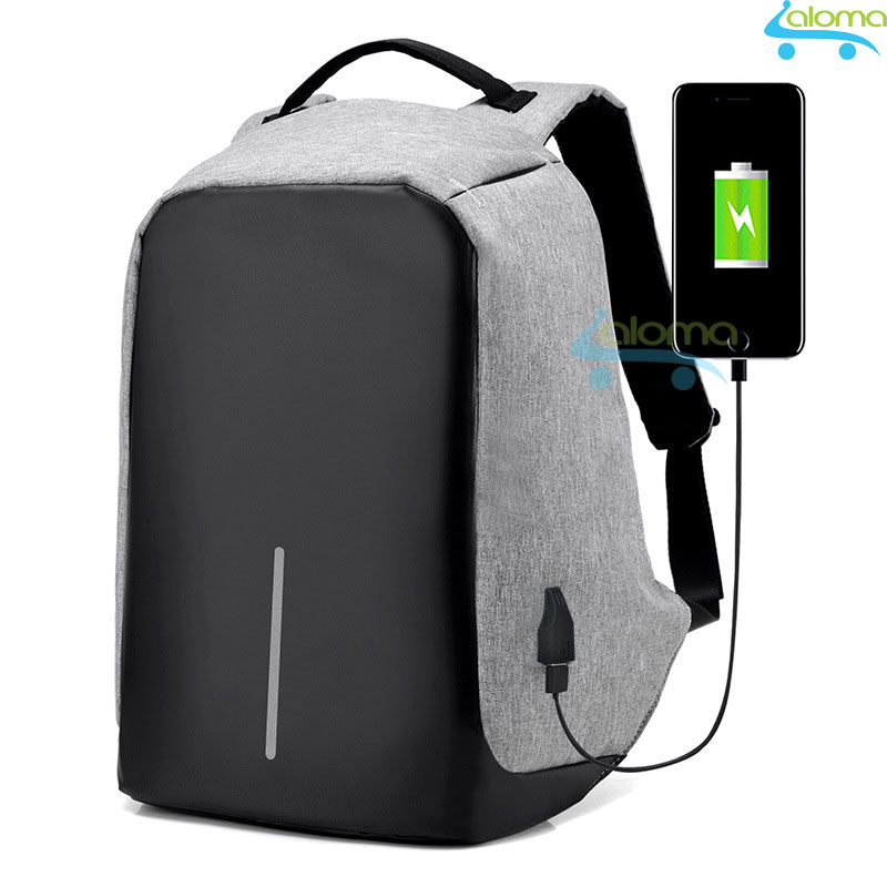 Balo đeo lưng đựng laptop sách vở đồ dùng học tập kèm dây sạc - Balo chống trộm cao cấp - Túi đựng laptop bền đẹp chắc chắn - Balo laptop