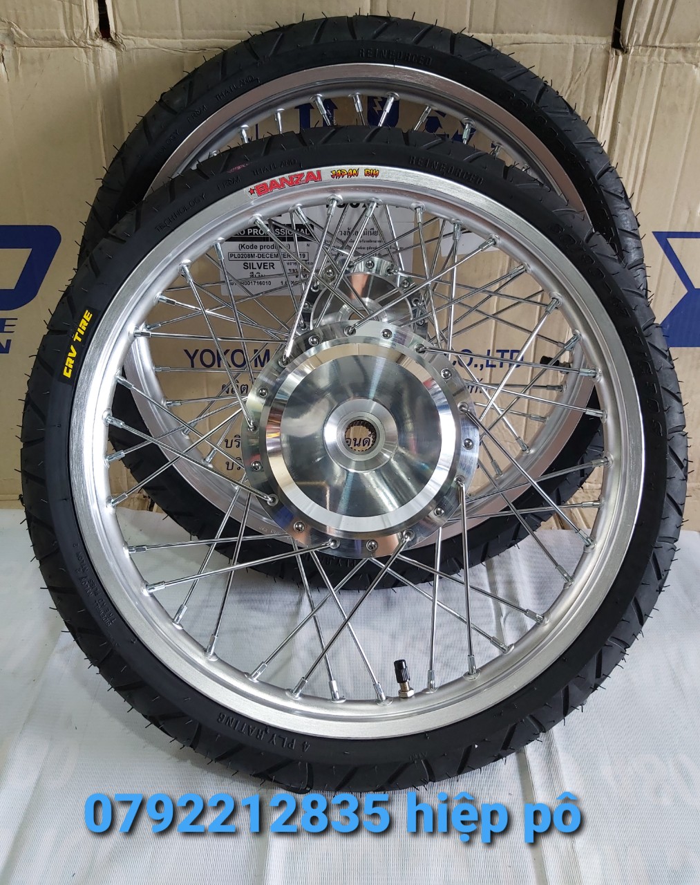 [HCM]BỘ BÁNH CĂM VAIRIO CLICK VISON AB LUVIAS NOVO NIỀNG NHÔM BANZAI THÁI 1.4 1.4 17 IN CHÍNH HÃNG VỎ RUỘT CRV