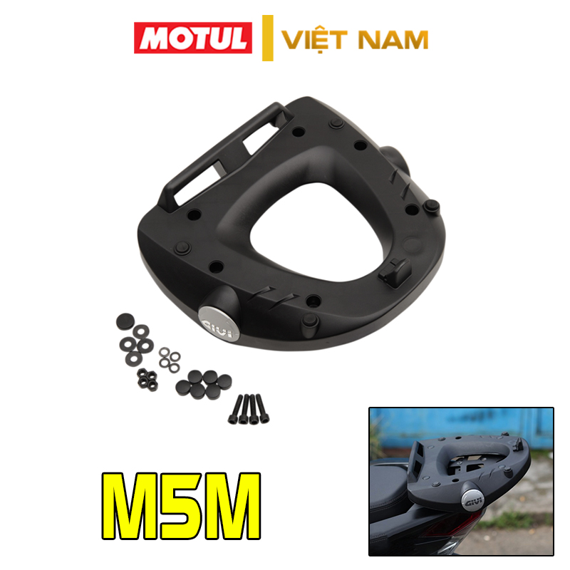 Đế thùng sau givi m5m nhựa pp nguyên sinh gắn thùng sau xe máy givi chính hãng – bh 1 năm