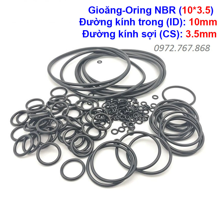 Gioăng cao su nbr 10*3.5mm