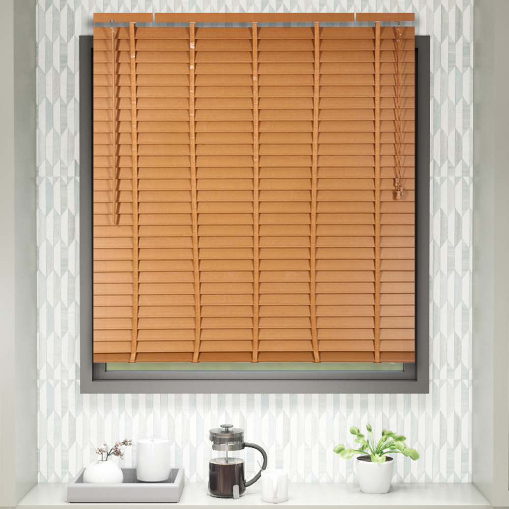 Homebase HLS Rèm/màn cửa cuốn FAUX WOOD bằng nhựa PVC 120X130CM màu nâu
