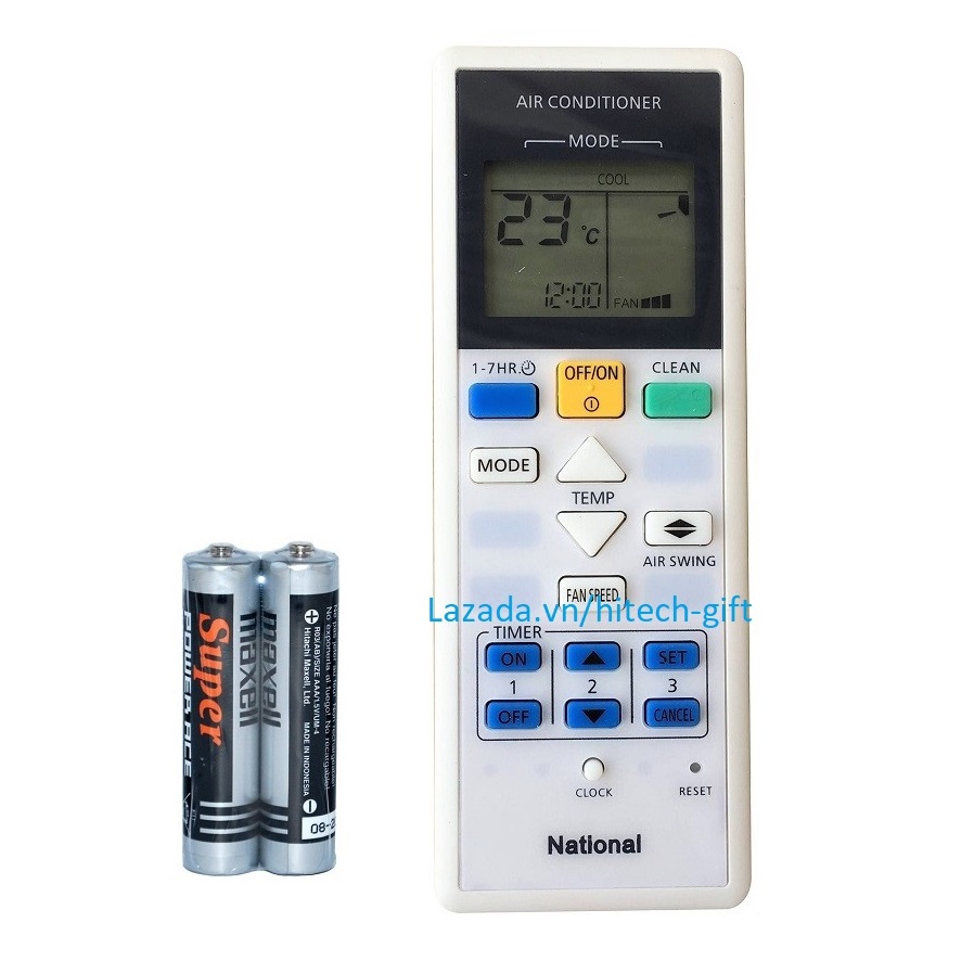 Remote Điều Khiển Máy Lạnh National Điều Hòa Không Khí Kèm Pin
