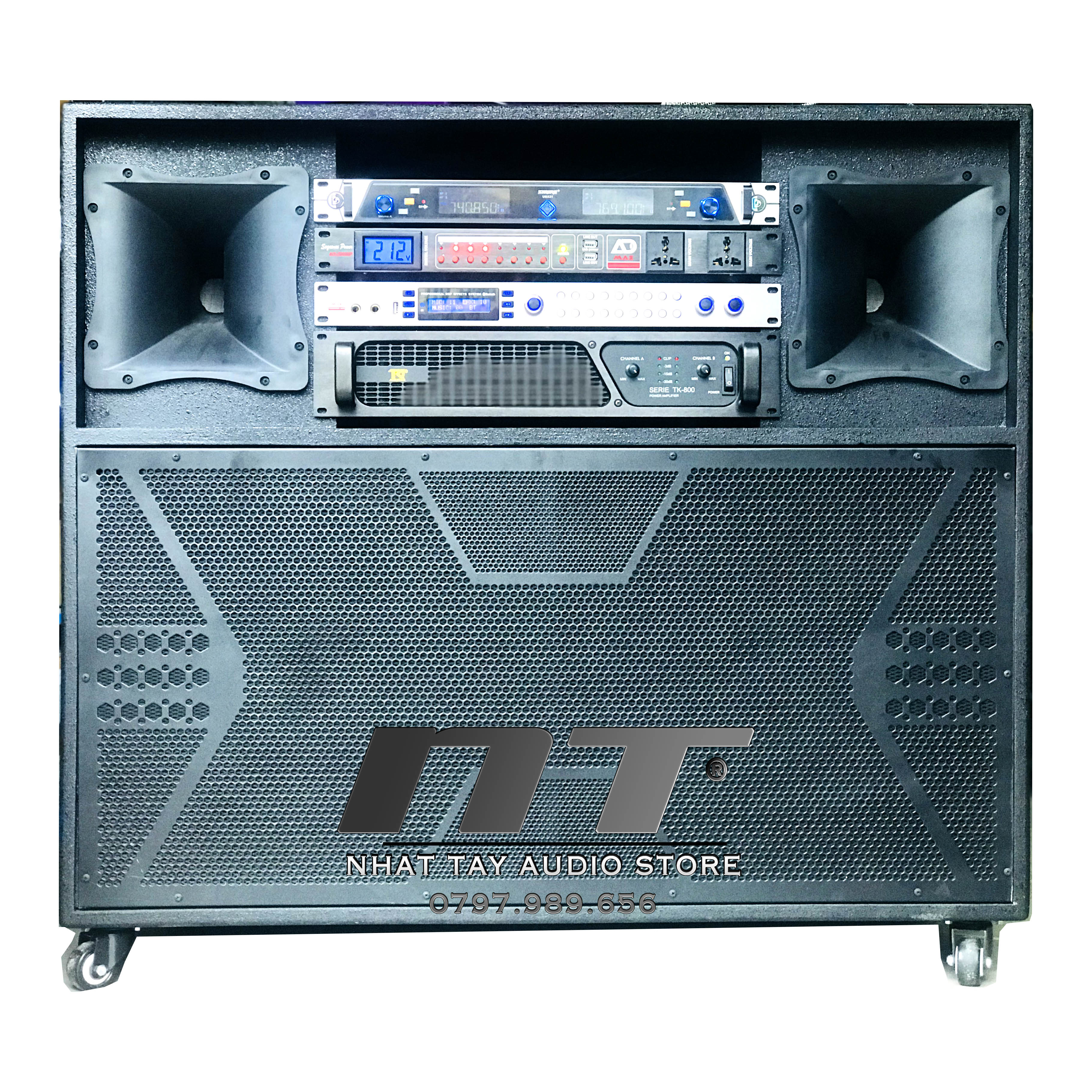 [HCM][Trả góp 0%][ Dàn loa kéo di động NT 1001 - Công suất cực lớn ] sử dụng điện trực tiếp 220V hát karaoke cực đã [ Có video test loa]