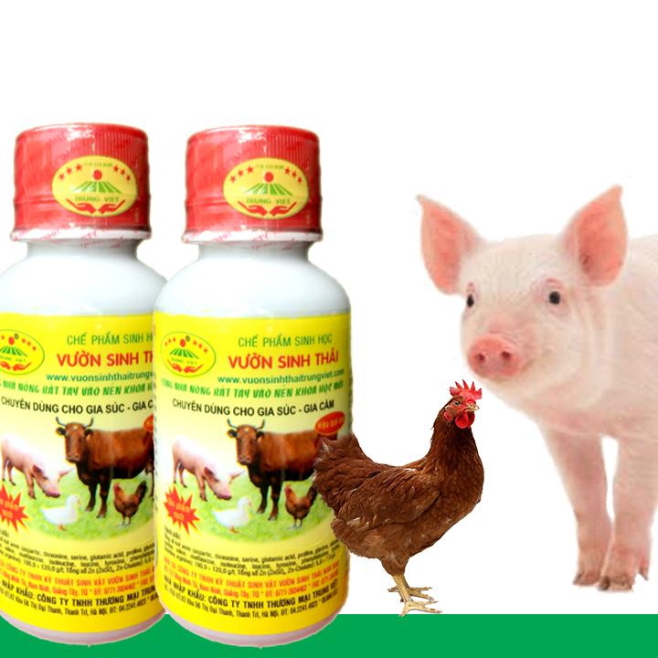 [Combo 2 chai] Chế phẩm sinh học VƯỜN SINH THÁI dùng cho Gia súc, Gia cầm. Chăn nuôi sạch, không mùi hôi chuồng trại