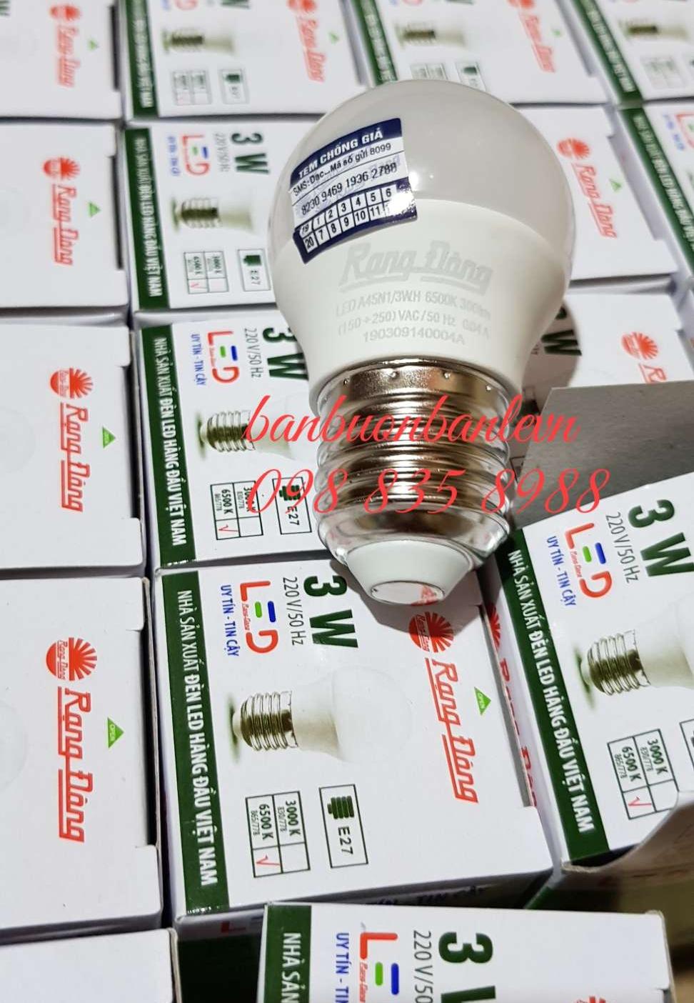 Bóng đèn led bulb rạng đông 3w