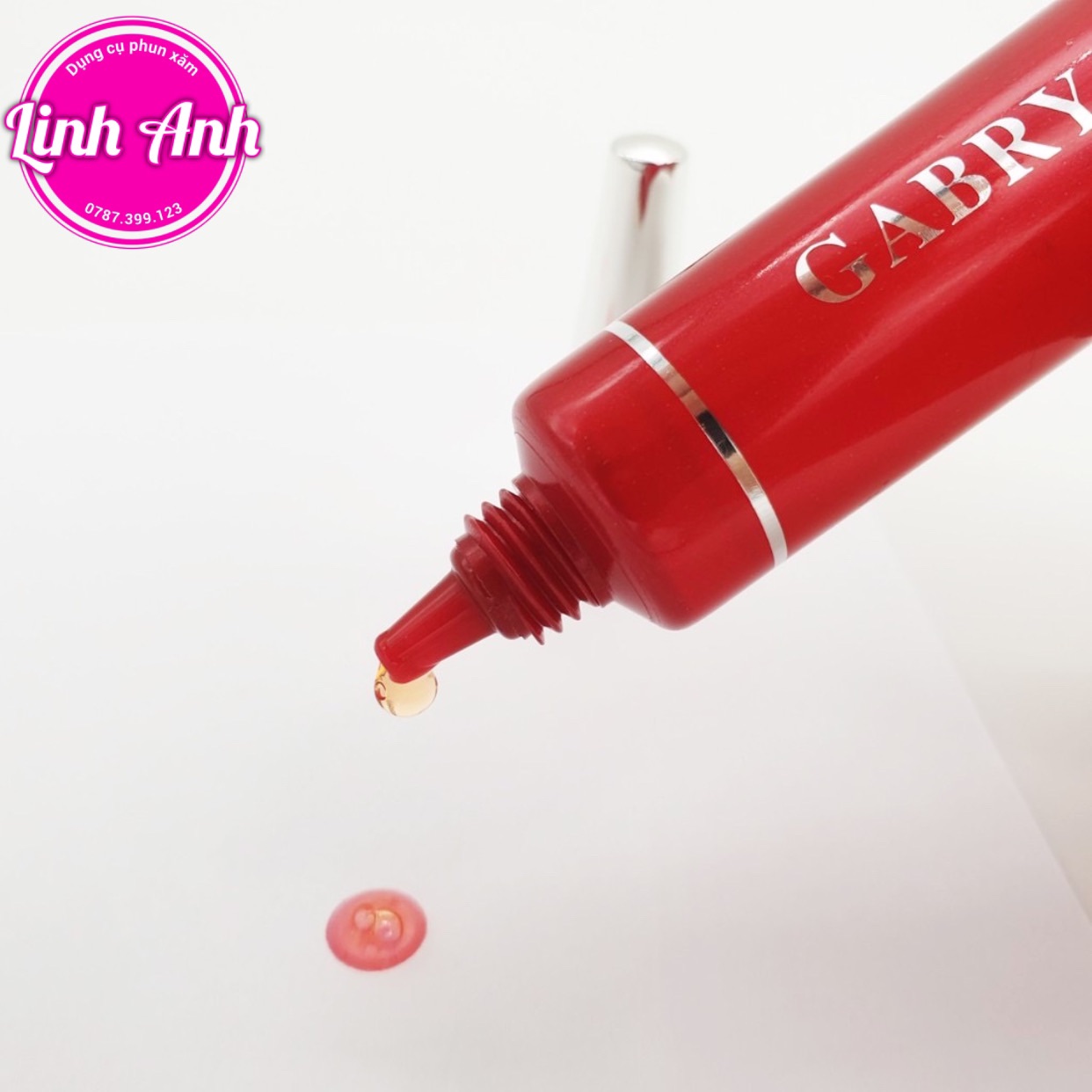 Dưỡng kích màu môi đỏ hồng gabry chính hãng phun xăm