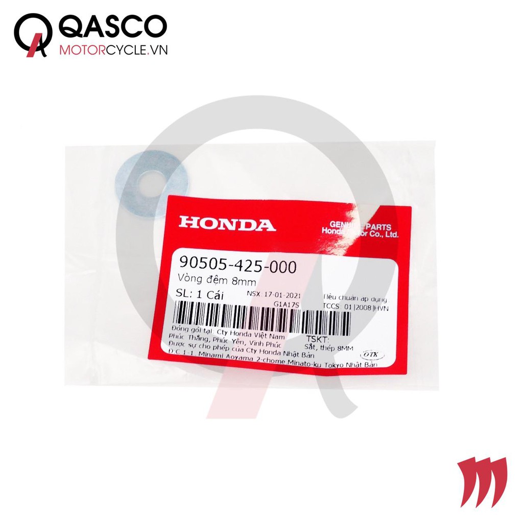 Vòng đệm honda 8mm dùng chung nhiều xe qasco