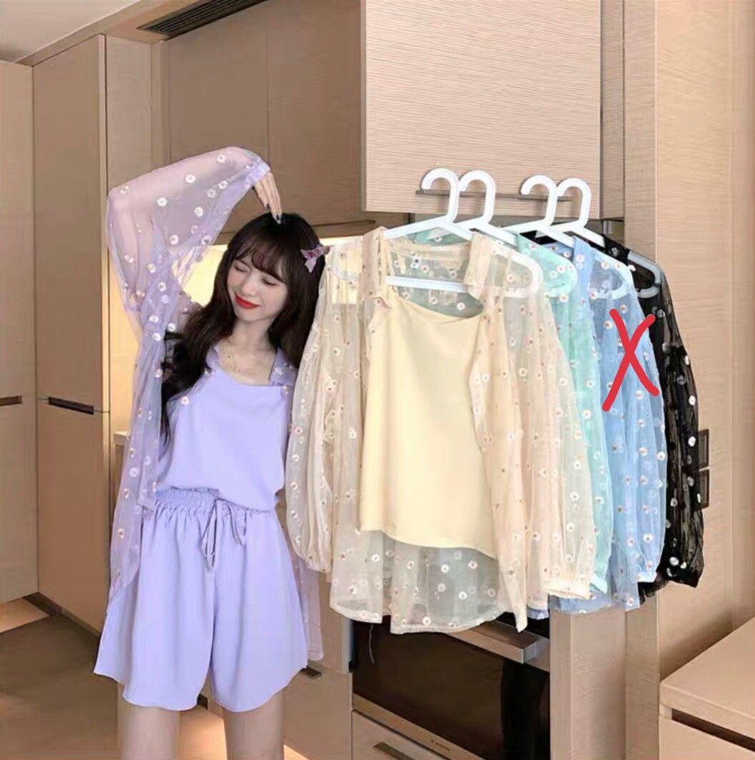 Áo Khoác Lưới Hoa Cúc Daisy Dịu Dàng 1131A36B1