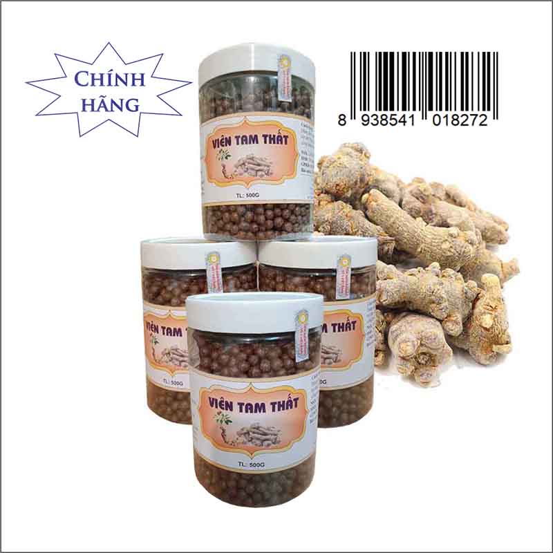 Viên Tam Thất bồi bổ sức khỏe (1KG 2 hộp) - Tặng 100G Viên nghệ mật ong.