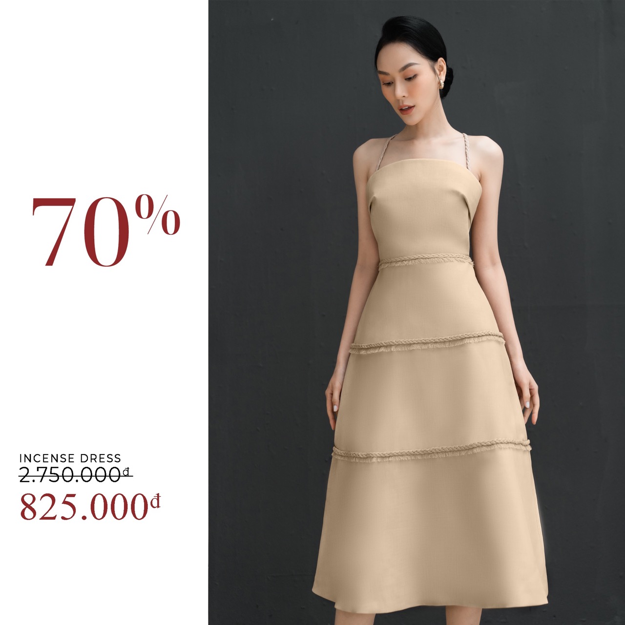 Đầm Linen Resort Thanh Lịch - Beloved Incense Dress