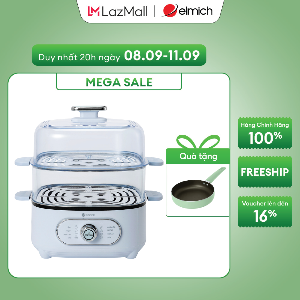 (Chỉ 20h ngày 09-12.10)Nồi lẩu hấp 2 tầng Elmich STE-9098