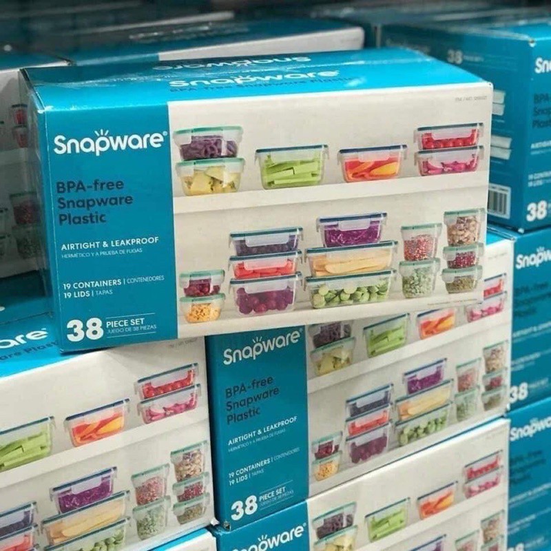 Set hộp Snapware 19 hộp trữ thực phẩm