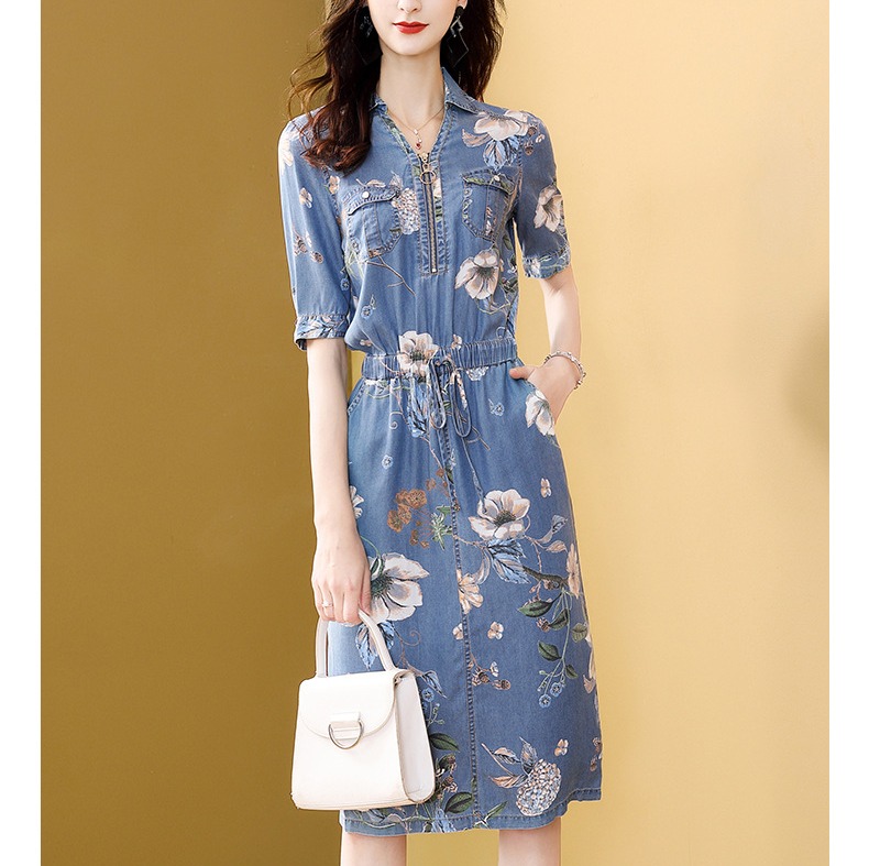 Đầm nữ họa tiết sang trọng - dn8456