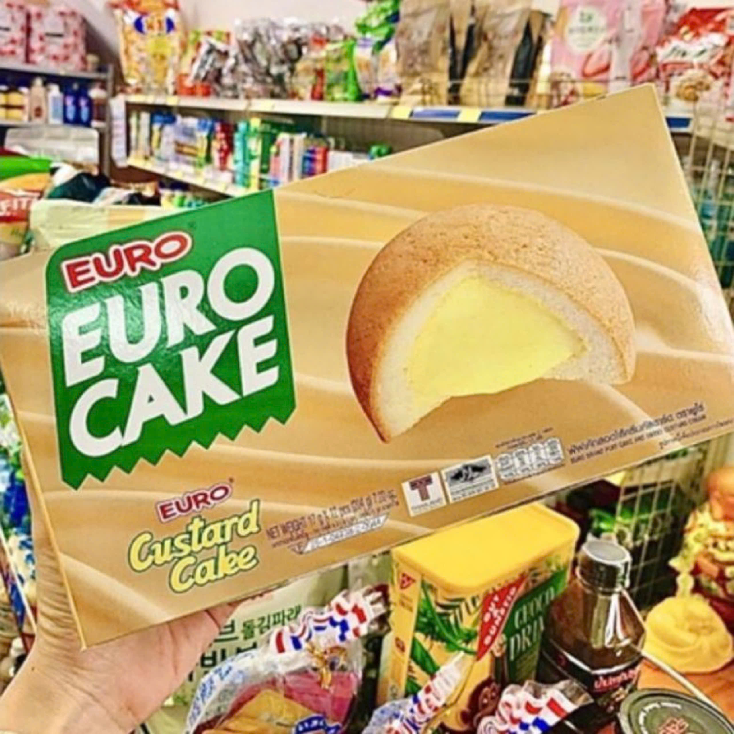 Bánh trứng Euro Custard Cake Thái Lan (hộp 12 cái)