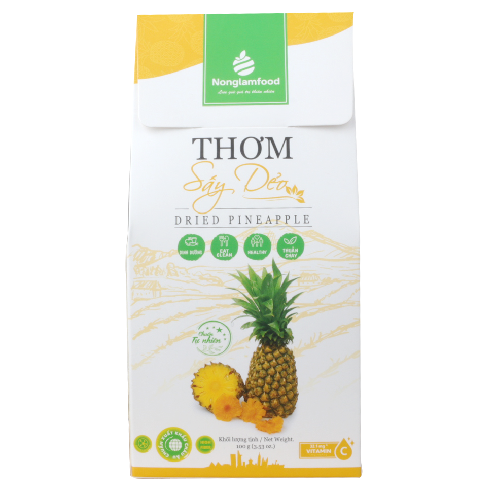 Thơm sấy dẻo trái cây sấy nonglamfood