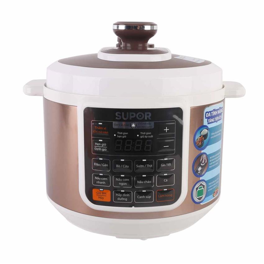 [HCM][Trả góp 0%]Nồi áp suất điện Supor CYSB50YC10DVN-100 5 lít