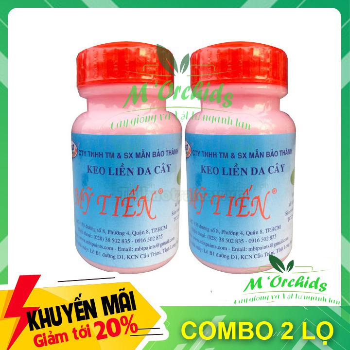 Combo 2 Lọ Hũ Keo liền sẹo Mỹ Tiến,Keo Mỹ Tiến hồng ,Keo liền sẹo cho phong lan, cây cảnh Keo liền da cây Mỹ Tiến bảo vệ các vết cắt cho cây lọ 100g