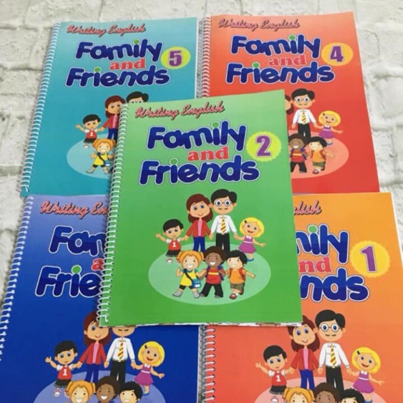 Family and friends 1,2,3,4,5,starter vở viết 1995 books