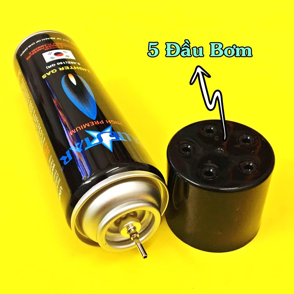 [SHOP BÁN SỈ] Gas bơm bật lửa hột quẹt loại xịn kèm đầu bơm