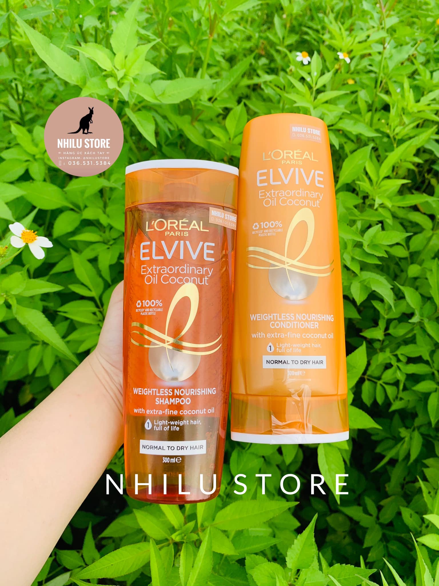 Bộ Đôi Gội Xả Chiết Xuất Dừa L’Oreal Elvive Extraordinary Oil Coconut