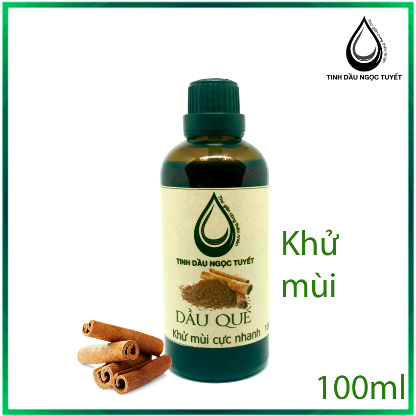 [Hàm lượng 90%] Tinh dầu quế nguyên chất Ngọc Tuyết chuyên xoa bóp xông phòng DQ 100ml có giấy kiểm định