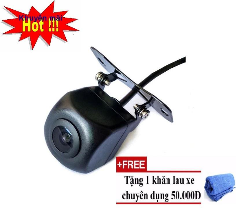 Camera lùi oto, giá camera lùi ô tô,lắp thêm camera lùi cho ô tô,ban camera lui cho oto - camera lùi hồng ngoại HD cho xe hơi chuyên quay đêm Siêu Nét Góc 170° với Ống kính mắt cá chuẩn HD cho các dòng khác nhau- tặng khăn lau xe cao cấp