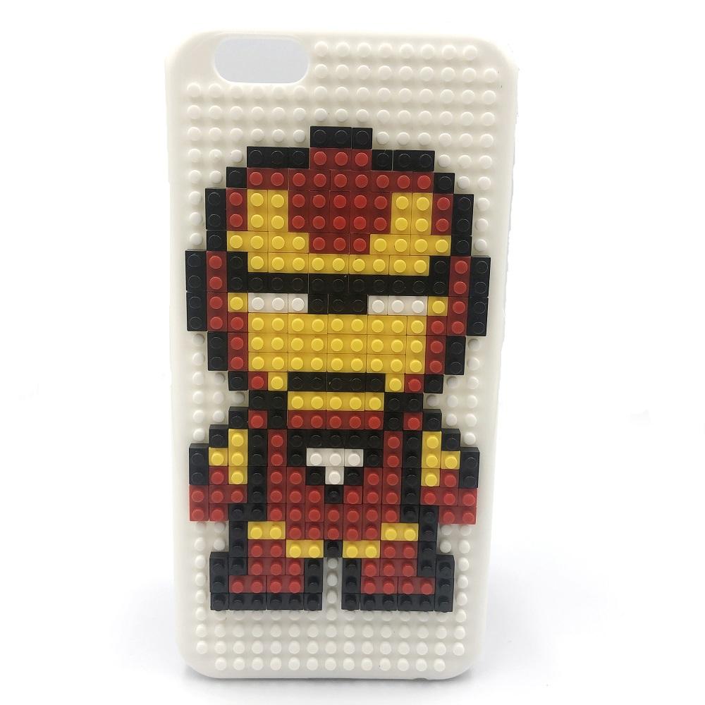 Ốp lưng Iphone 6, 6s lắp ghép lego mẫu siêu anh hùng ironman
