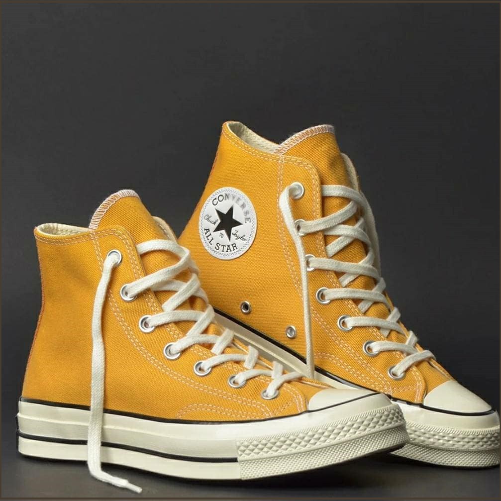 Giày Converse chuck 1970s cao cổ màu vàng