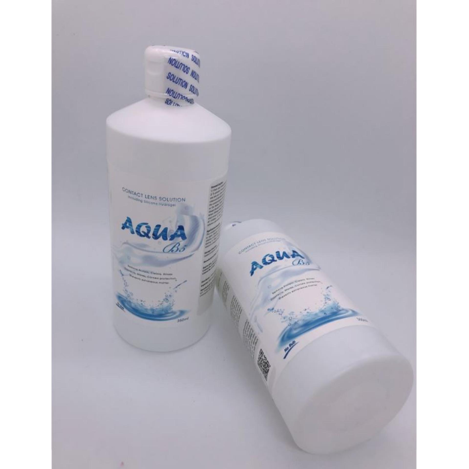 [HCM]Nước ngâm lens AQUA chai lớn 360ml ( 2 chai )