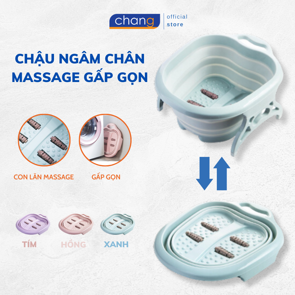 Chậu Ngâm Chân Có Con Lăn Massage Lòng Bàn Chân Chậu Nhựa Ngâm Massage Chân